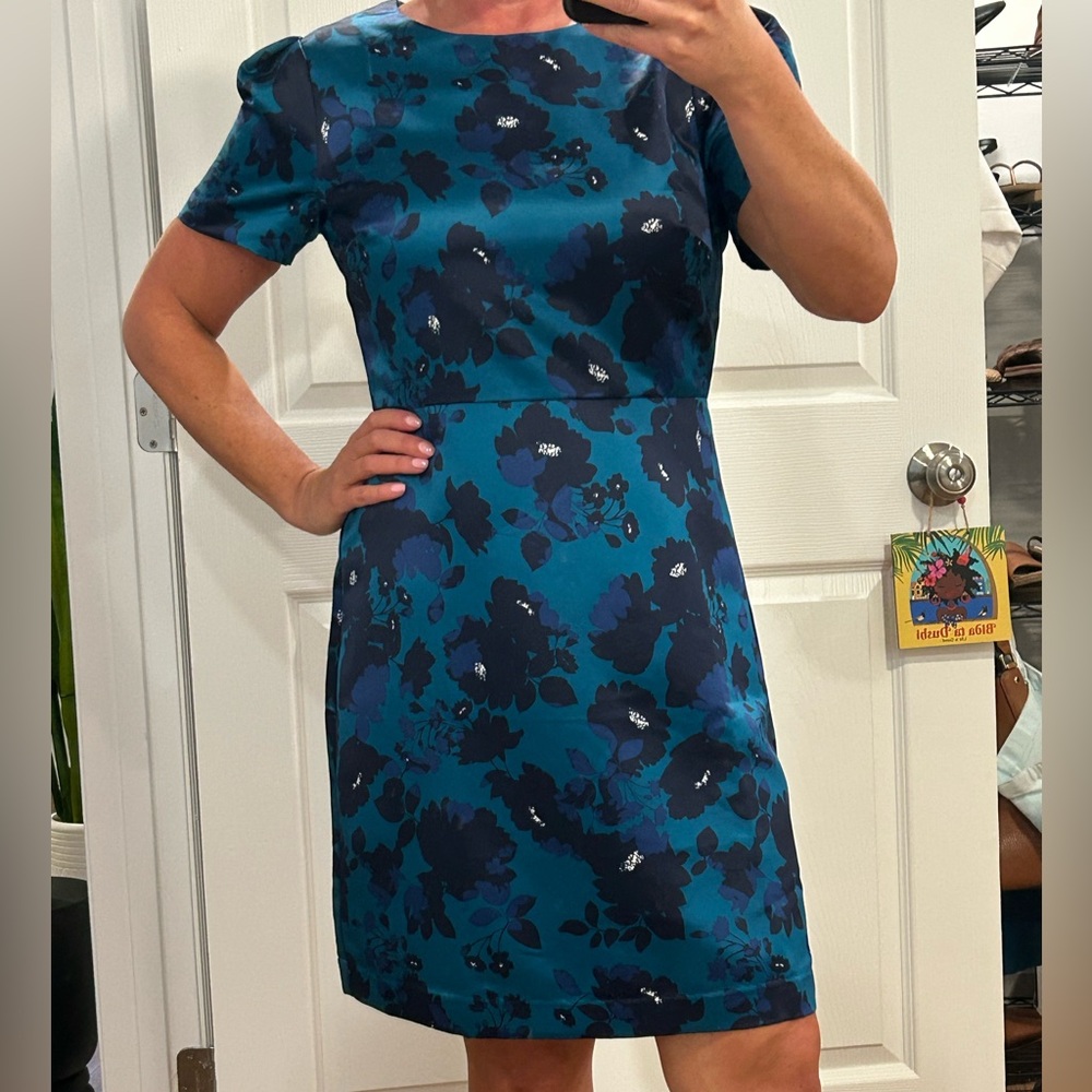Draper James teal dress. Stunning! Size 8. NWT.